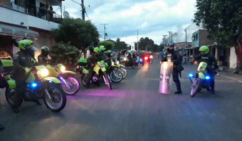 Despeje en el sector de la "Y" de Astilleros