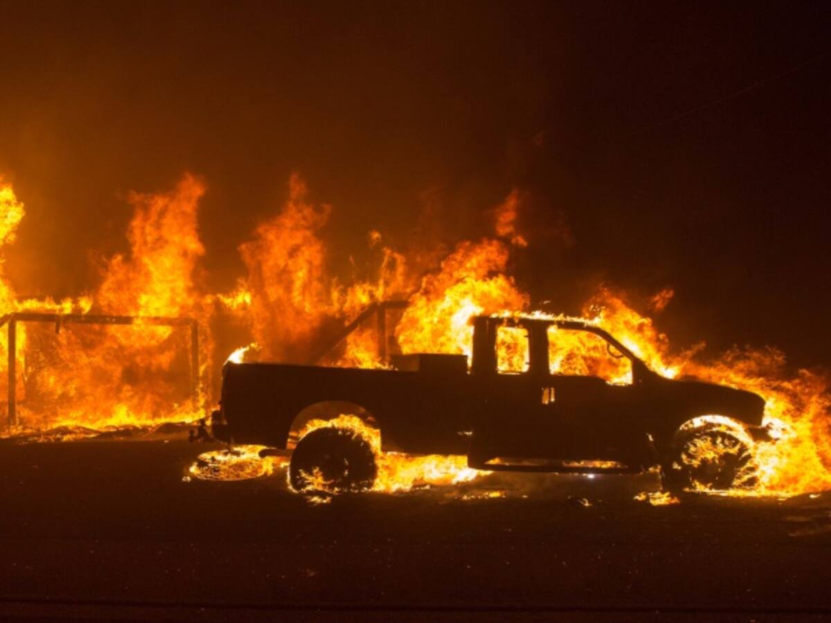 Marea de fuego en California