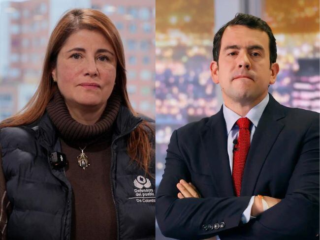Defensora del Pueblo, Iris Marín, y ministro del Interior, Rodrigo Lara