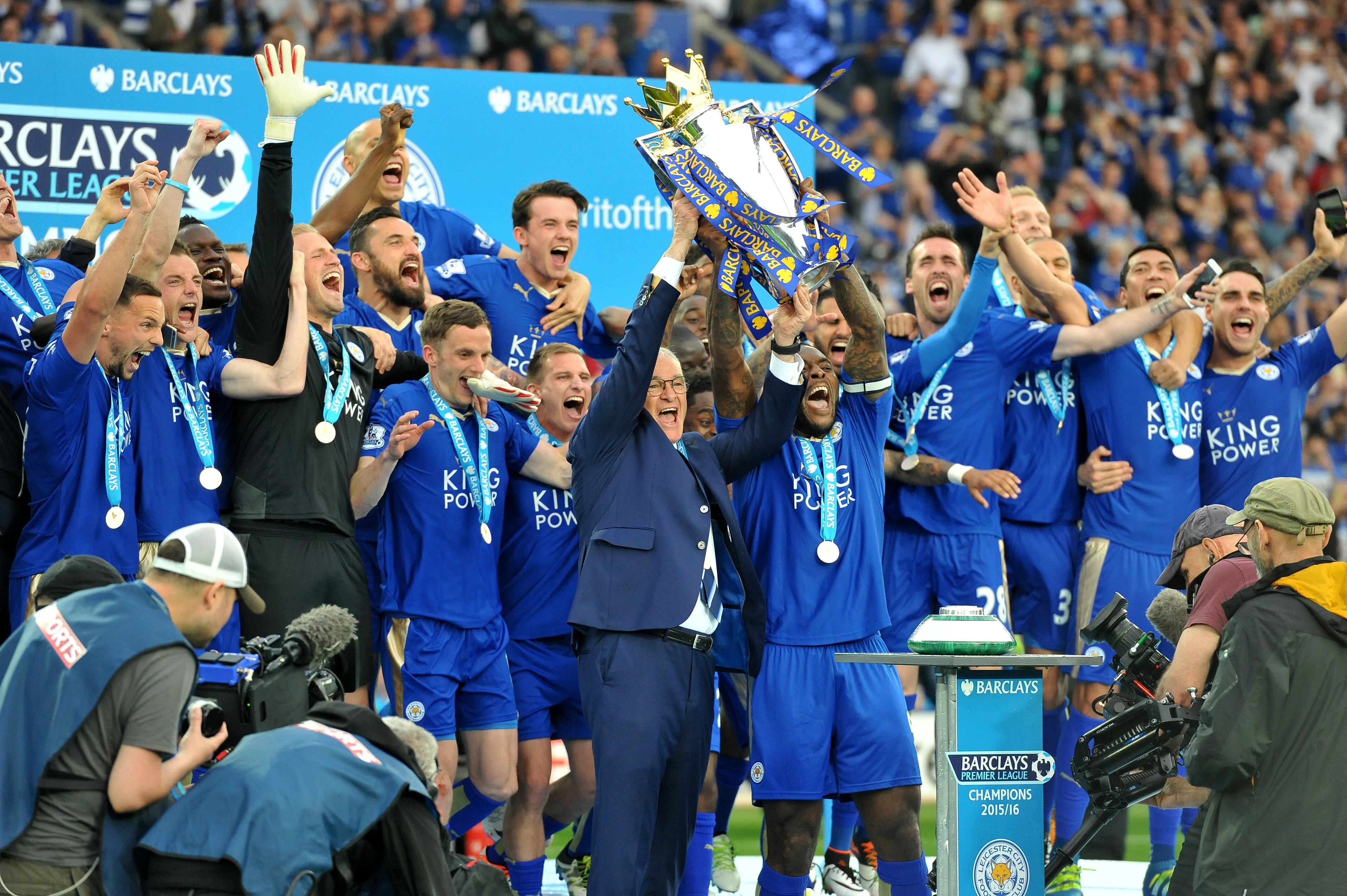 Leicester City celebrando la Premier League. Foto: Getty Images.