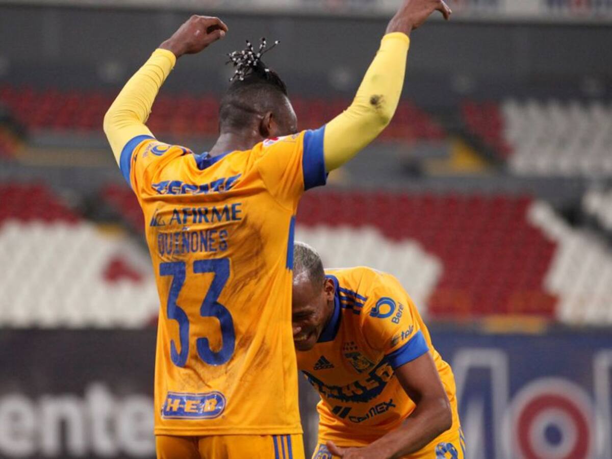 Julián Quiñones marcó en la victoria de Tigres sobre Atlas