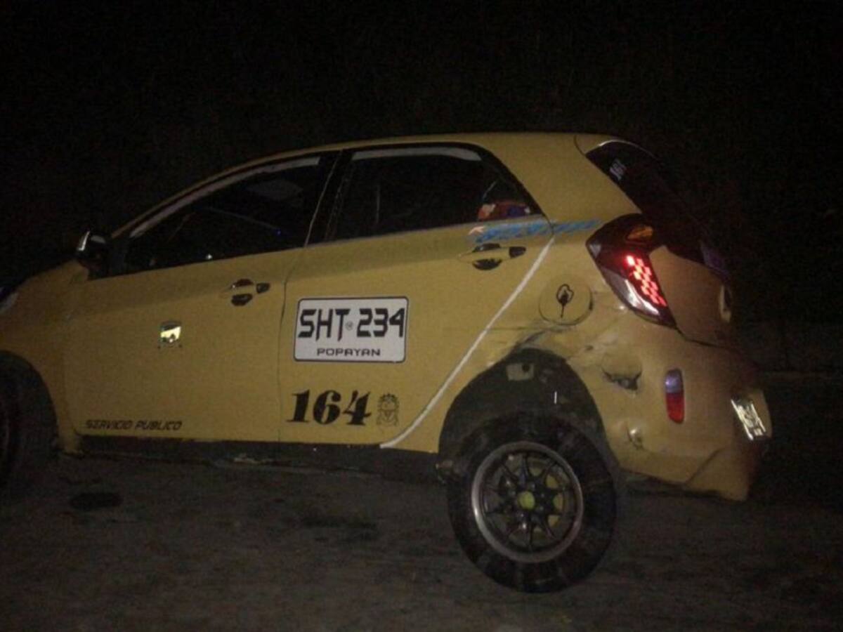 Accidente de tránsito dejó dos personas heridas en Popayán
