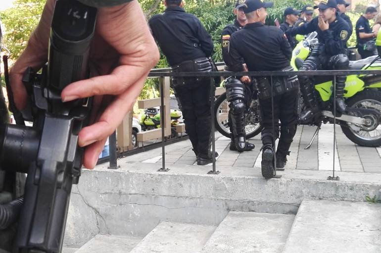 Tras la asonada las autoridades reforzaron la presencia en la zona. 