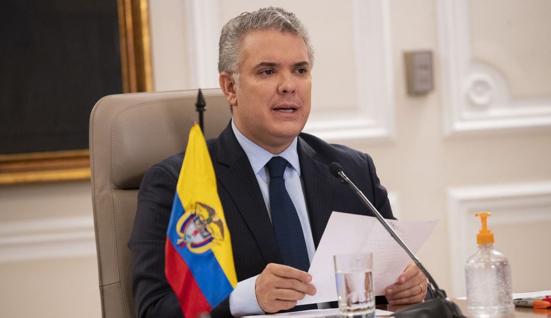 Iván Duque durante el programa "Prevención y Acción".