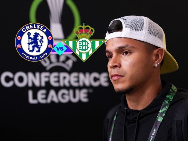 Cucho Hernández no pudo jugar la final de la Conference League entre Real Betis y Chelsea / Getty Images