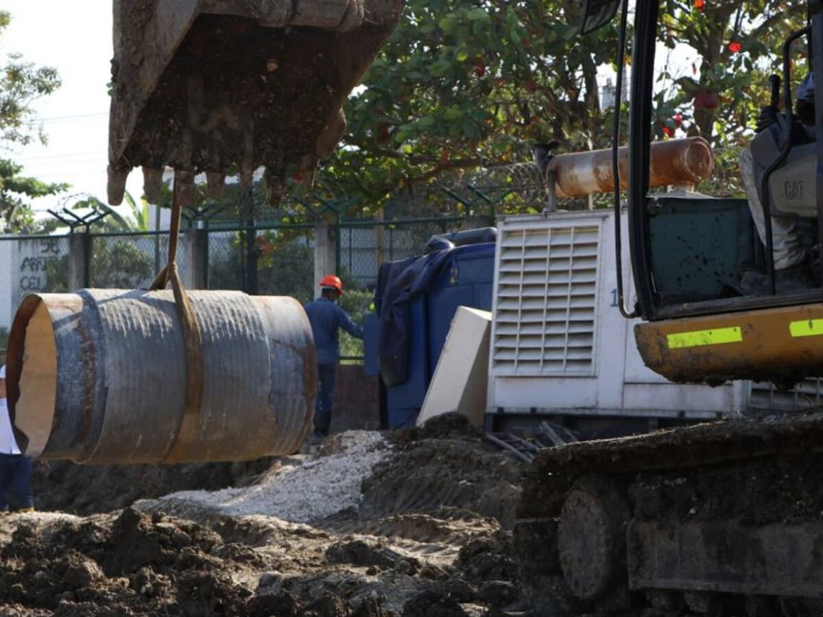 Se normalizó servicio de agua potable en Cartagena tras daño en tubería