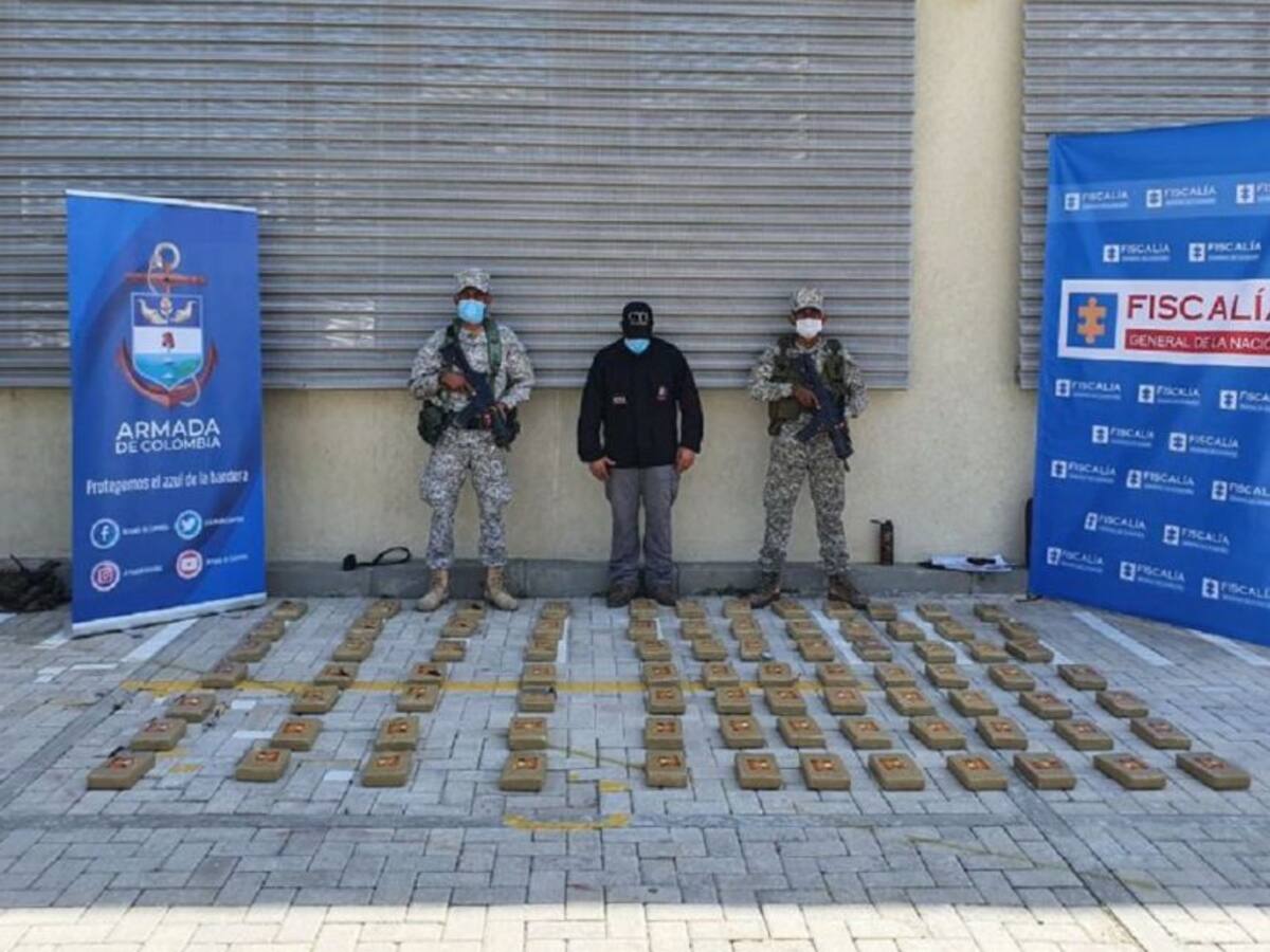 Incautaron 84 kilos de clorhidrato de cocaína en un camión en Cartagena