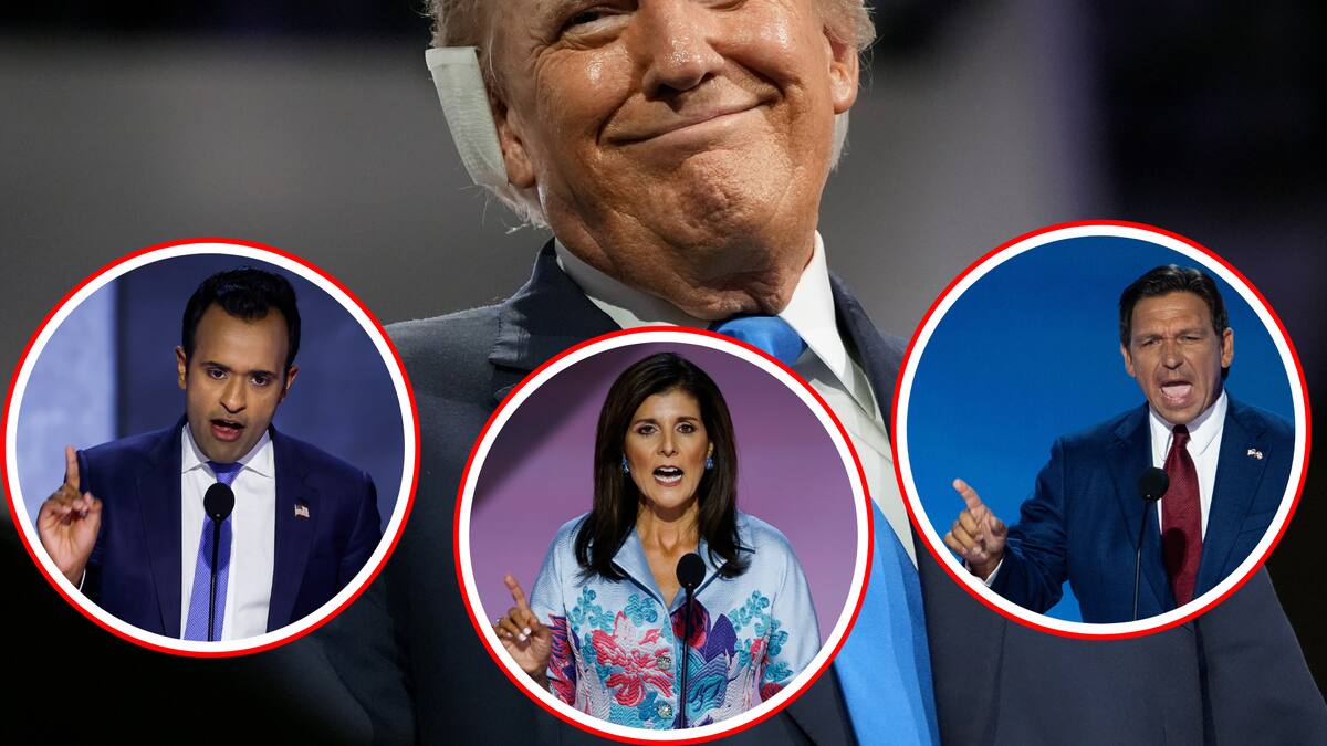 Nikki Haley, Ron DeSantis y Vivek Ramaswamy, excríticos de Trump, ahora piden votar por él