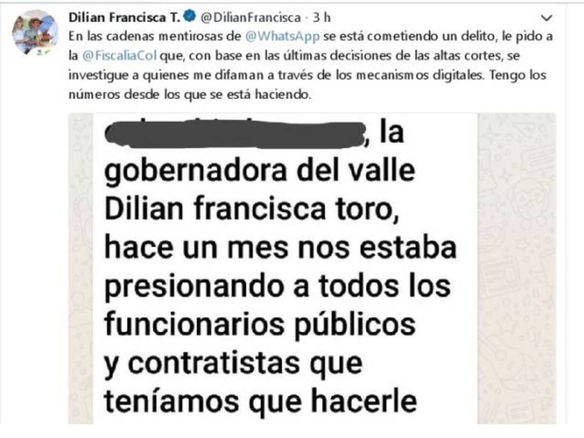 Gobernadora del Valle acusada de presión electoral