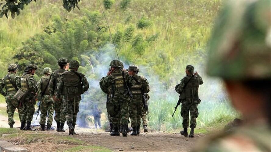 Hostigamiento al Ejército en El Plateado, Argelia, Cauca. Foto: Ambiente Google
