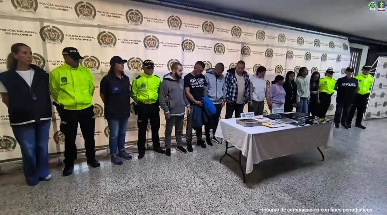 Desmantelan red de trata de personas desde Medellín y Cali hacia Europa. Foto: Fiscalía General de la Nación.