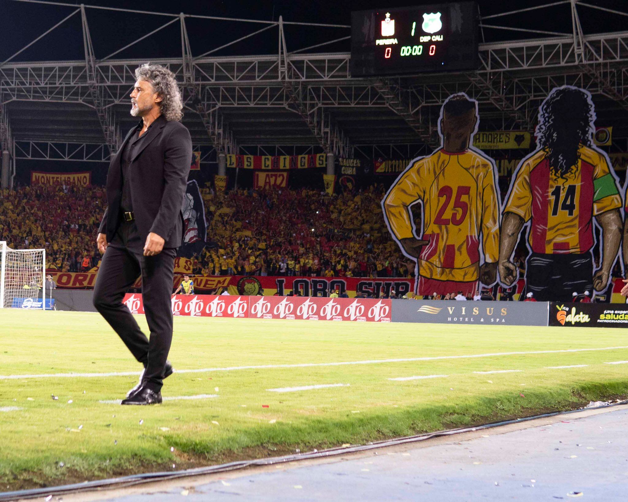 Leonel Álvarez, técnico del Deportivo Pereira / Twitter: @DeporPereiraFC.