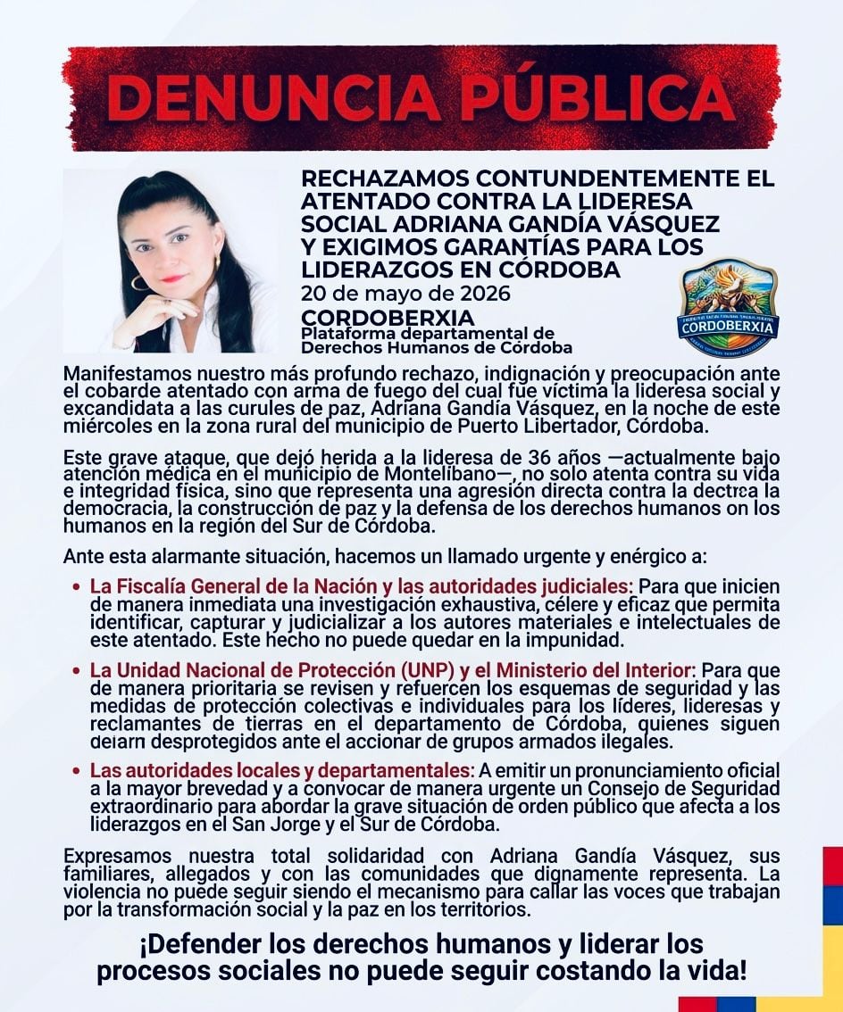 Denuncia pública de Cordoberxia.