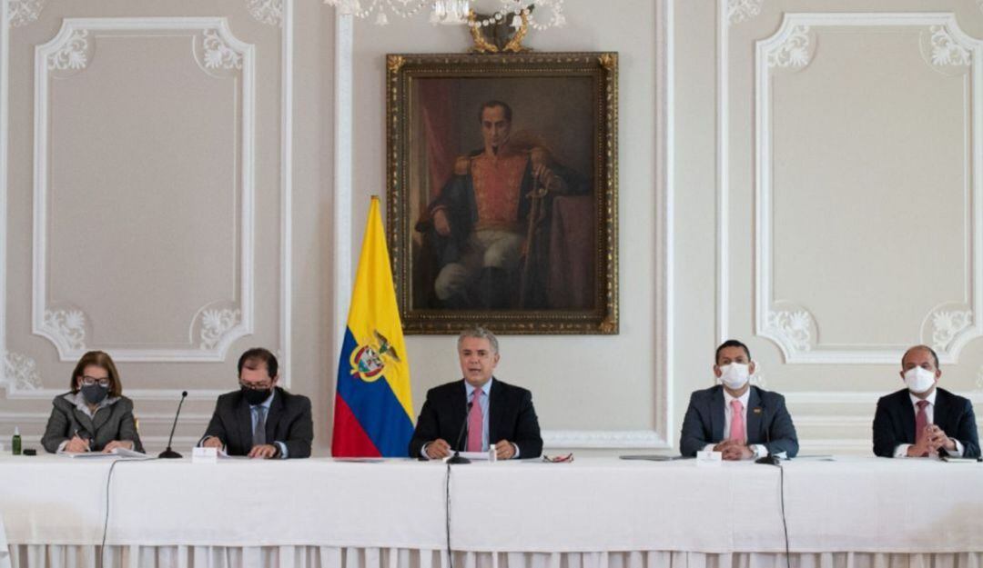 Reunión del Plan de Acción Oportuna en la Casa de Nariño.