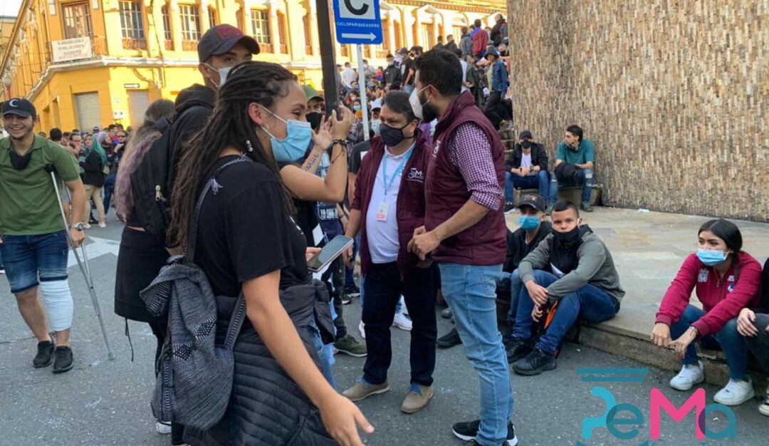 Acompañamiento de la Personería a los ciudadanos en la movilizaciones de Manizales