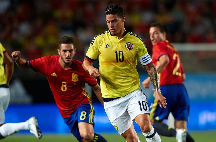 España vs. Colombia en el amistoso 2017 /Getty Images