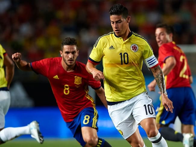 España vs. Colombia en el amistoso 2017 /Getty Images