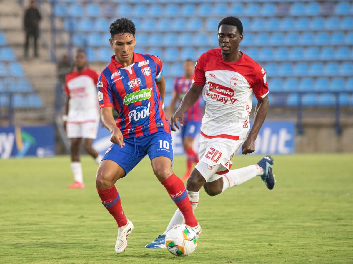 Santa Fe le ganó a Unión con un hombre de más en la fecha 11 de la liga colombiana