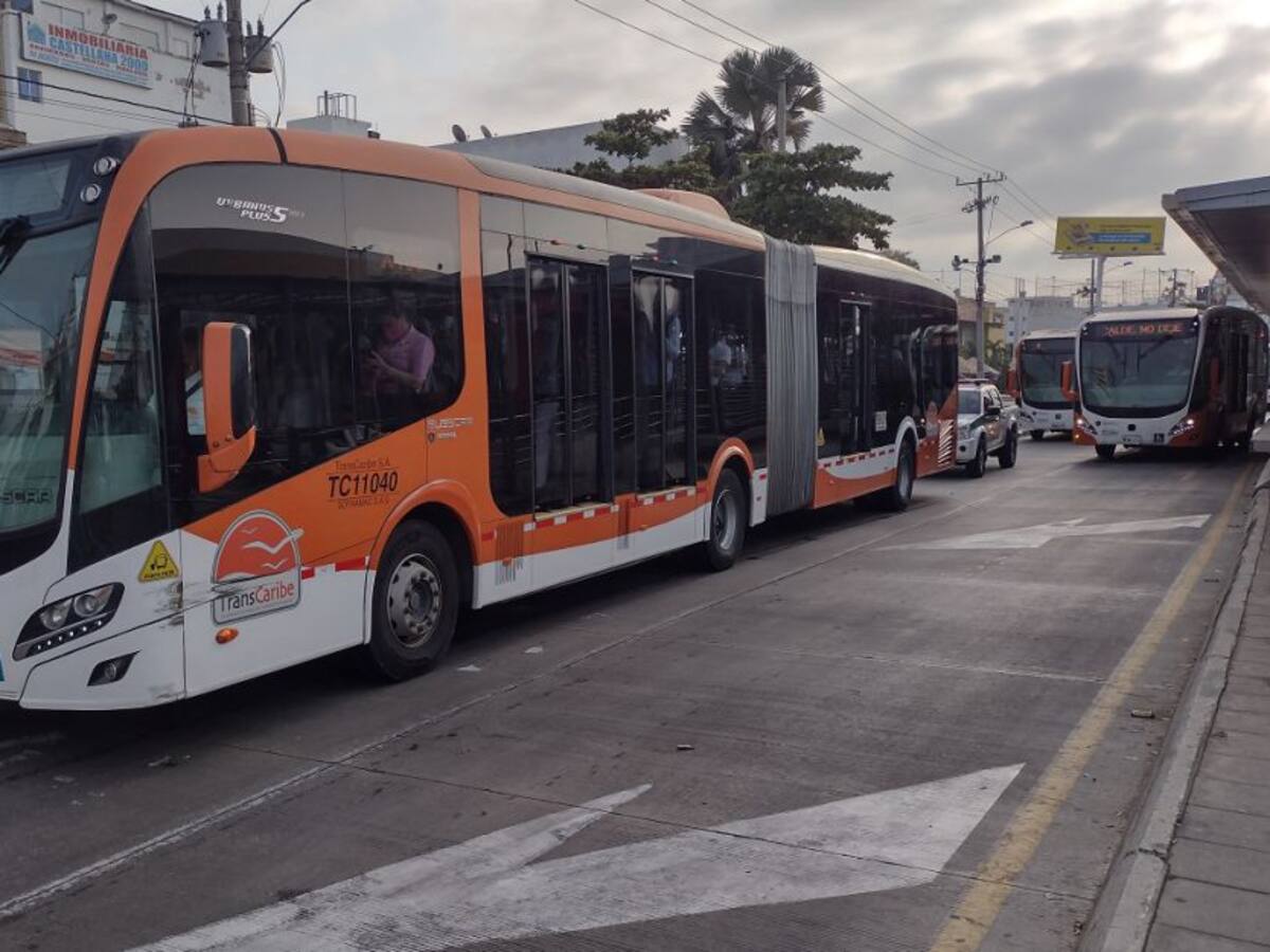 Este lunes Transcaribe operará con normalidad pese a protesta