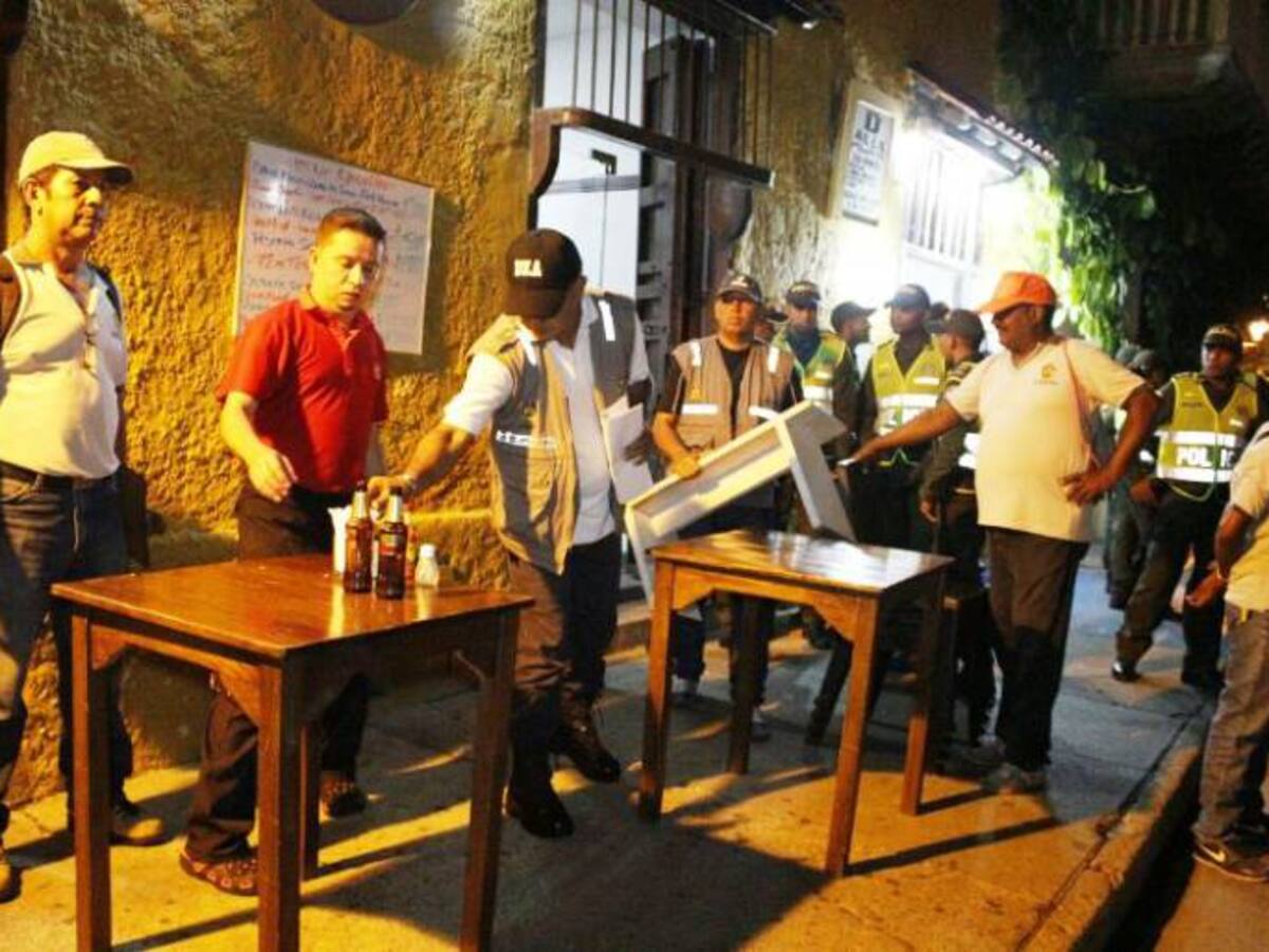 Se realizaron ocho retenciones de mobiliario por ocupación de espacio público
