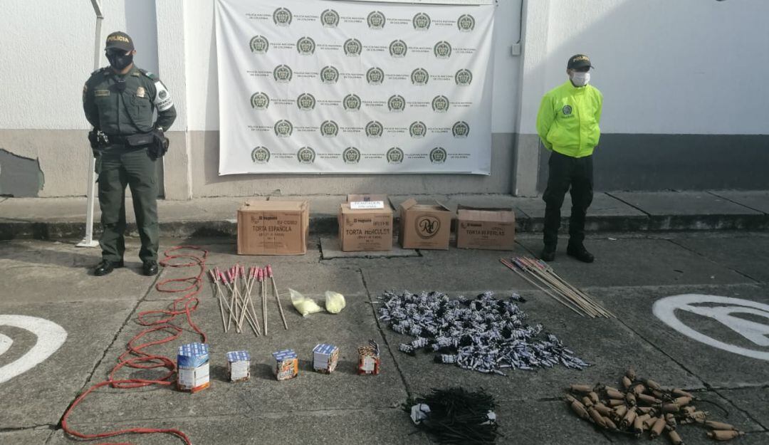 Incautación de pólvora