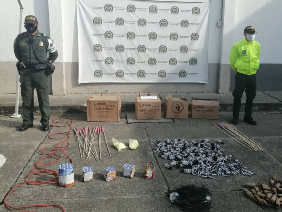 Más de 90 kilos de pólvora fueron incautados en varios municipios del Valle