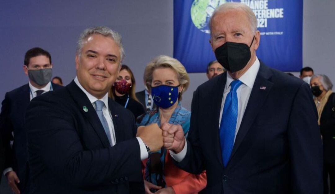 Iván Duque y Joe Biden