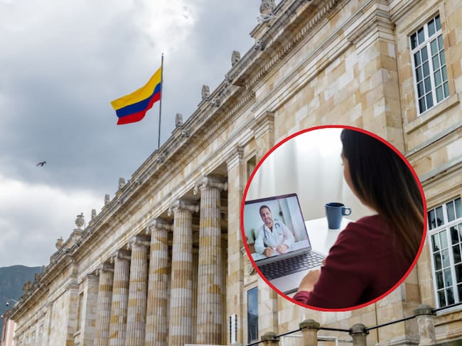 Imagen de referencia | Edificio de Gobierno - Persona en telemedicina: Getty Images.