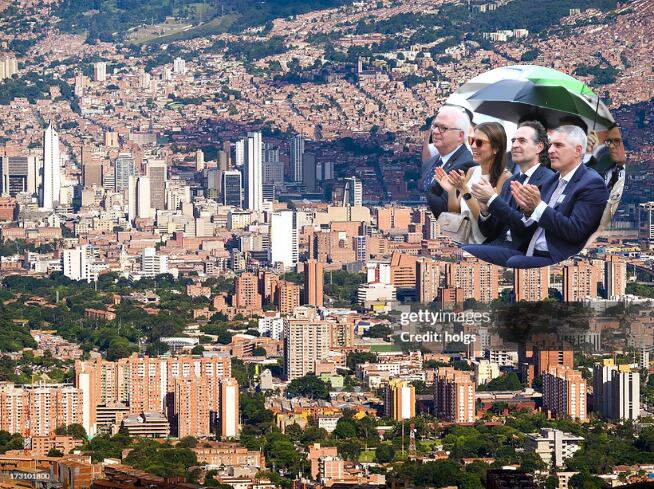 Federico Gutierrez y Andres Julian Rnedón- foto Getty Images y @FicoGutierrez