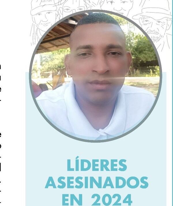 Profesor asesinado en Cáceres, Antioquia. foto INDEPAZ