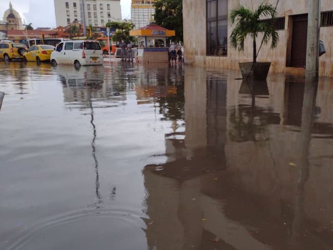 Cartagena colapsada por las fuertes lluvias
