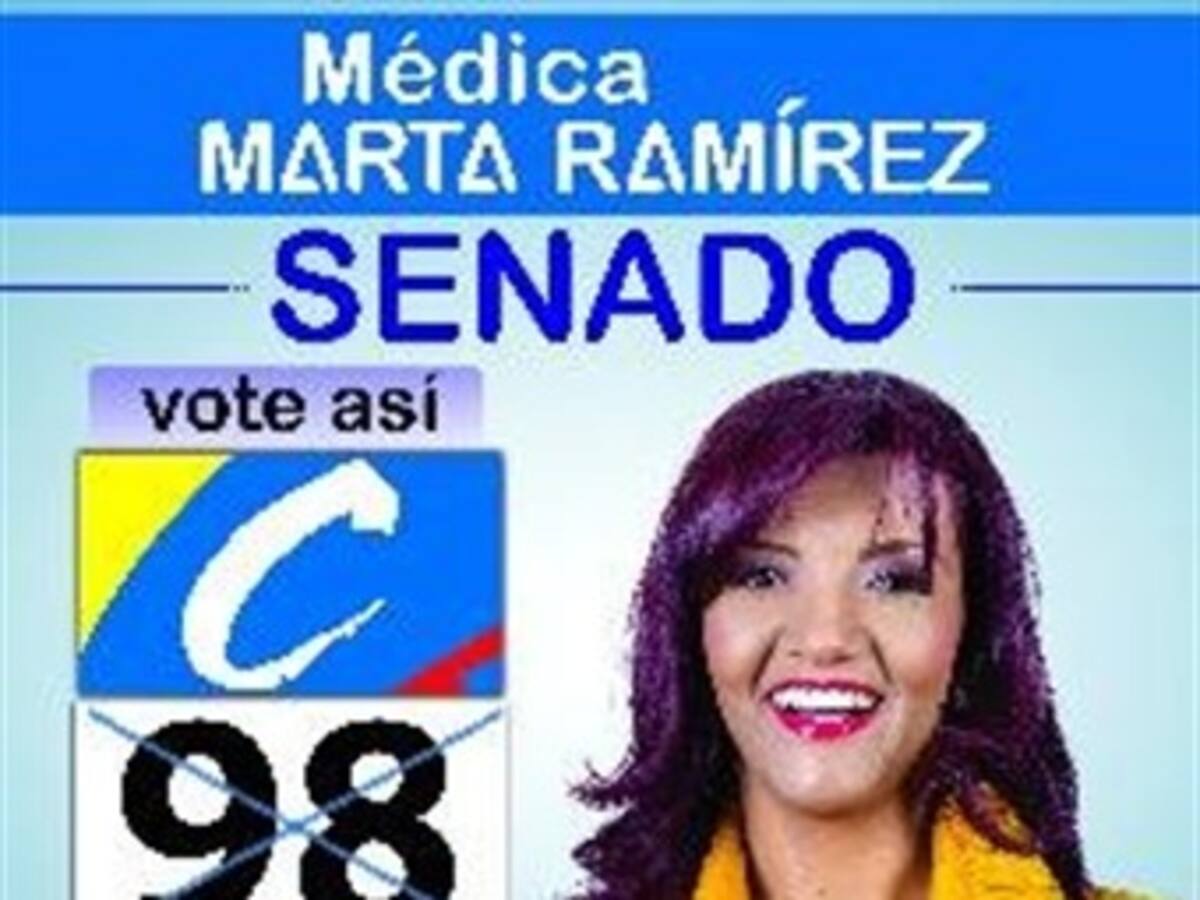 Marta Ramírez, número 98 al Senado por el Partido Conservador