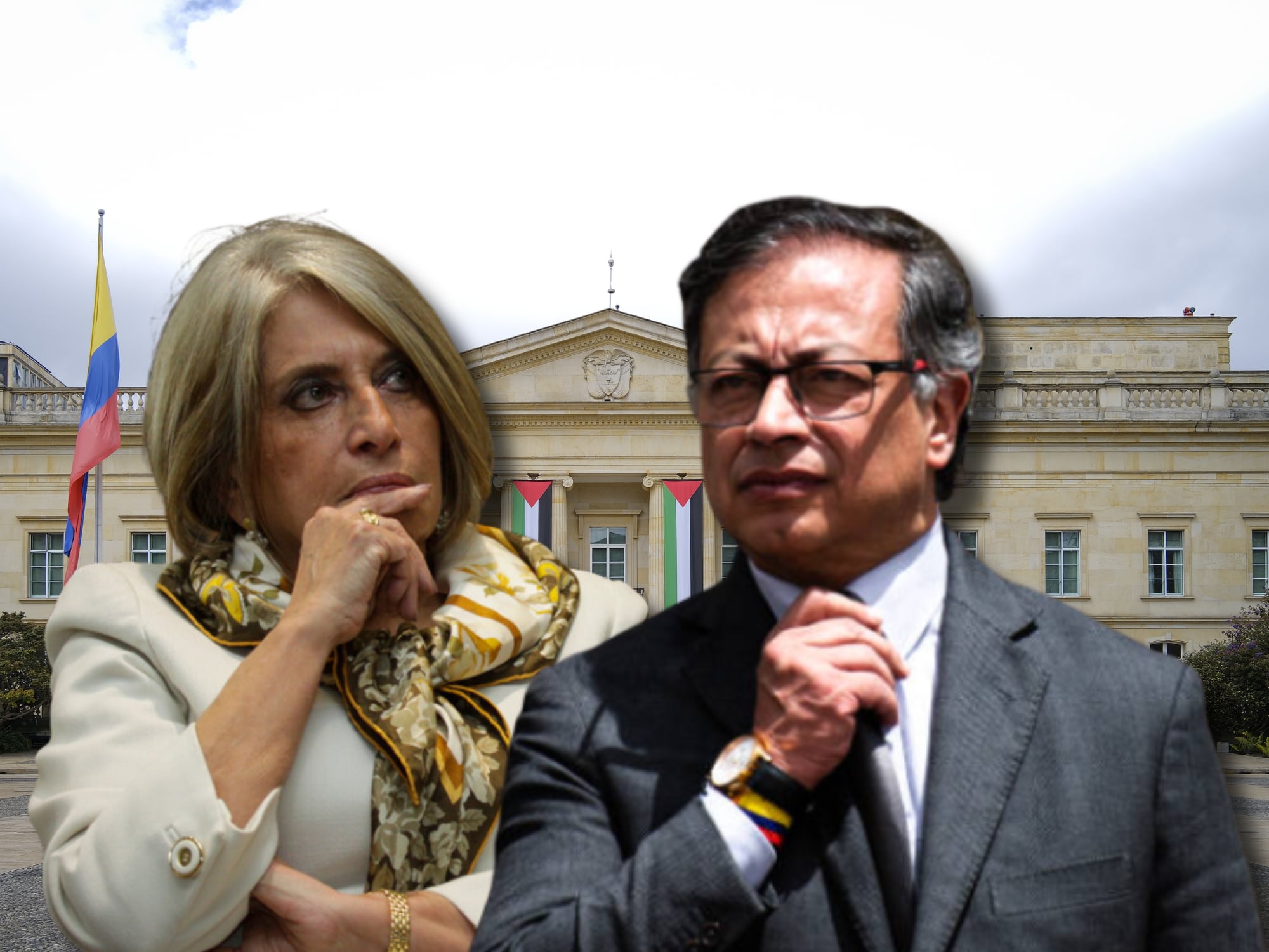 Cecilia López y Gustavo Petro. Fotos: Getty Images y Colprensa.