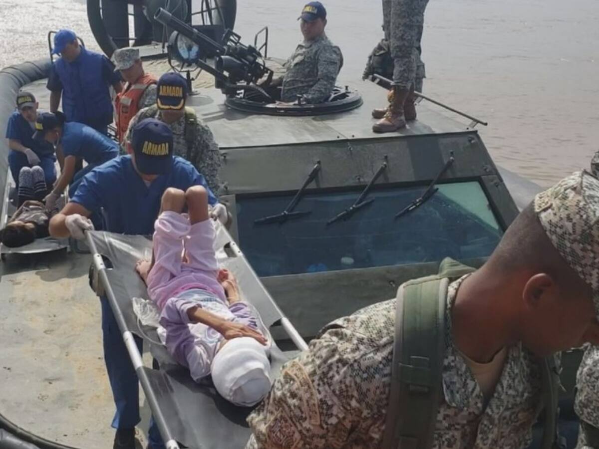 Familia desaparecida en el Amazonas fue rescatada por Fuerza Naval