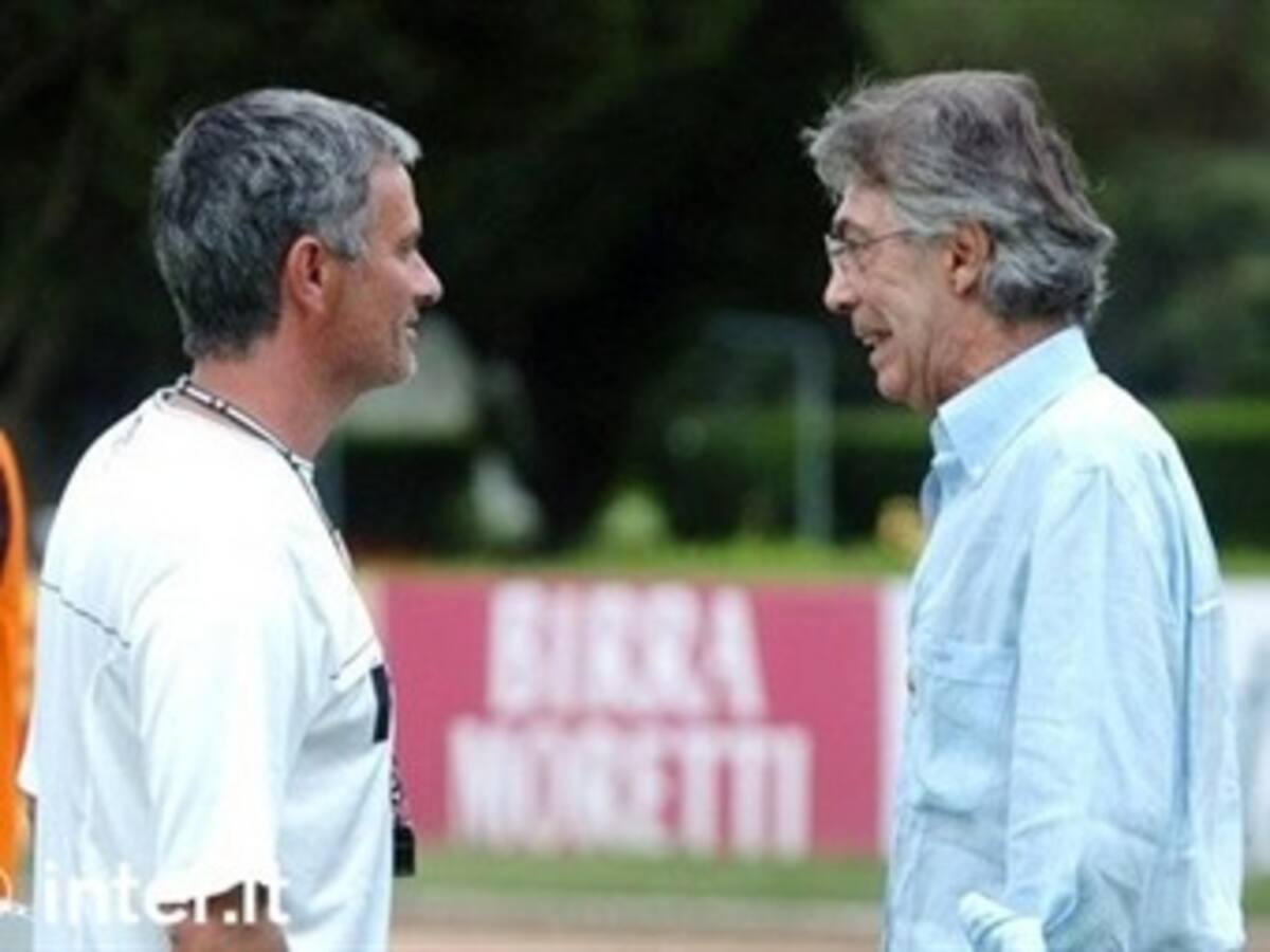 Massimo Moratti enreda salida de Mourinho del Inter de Milán