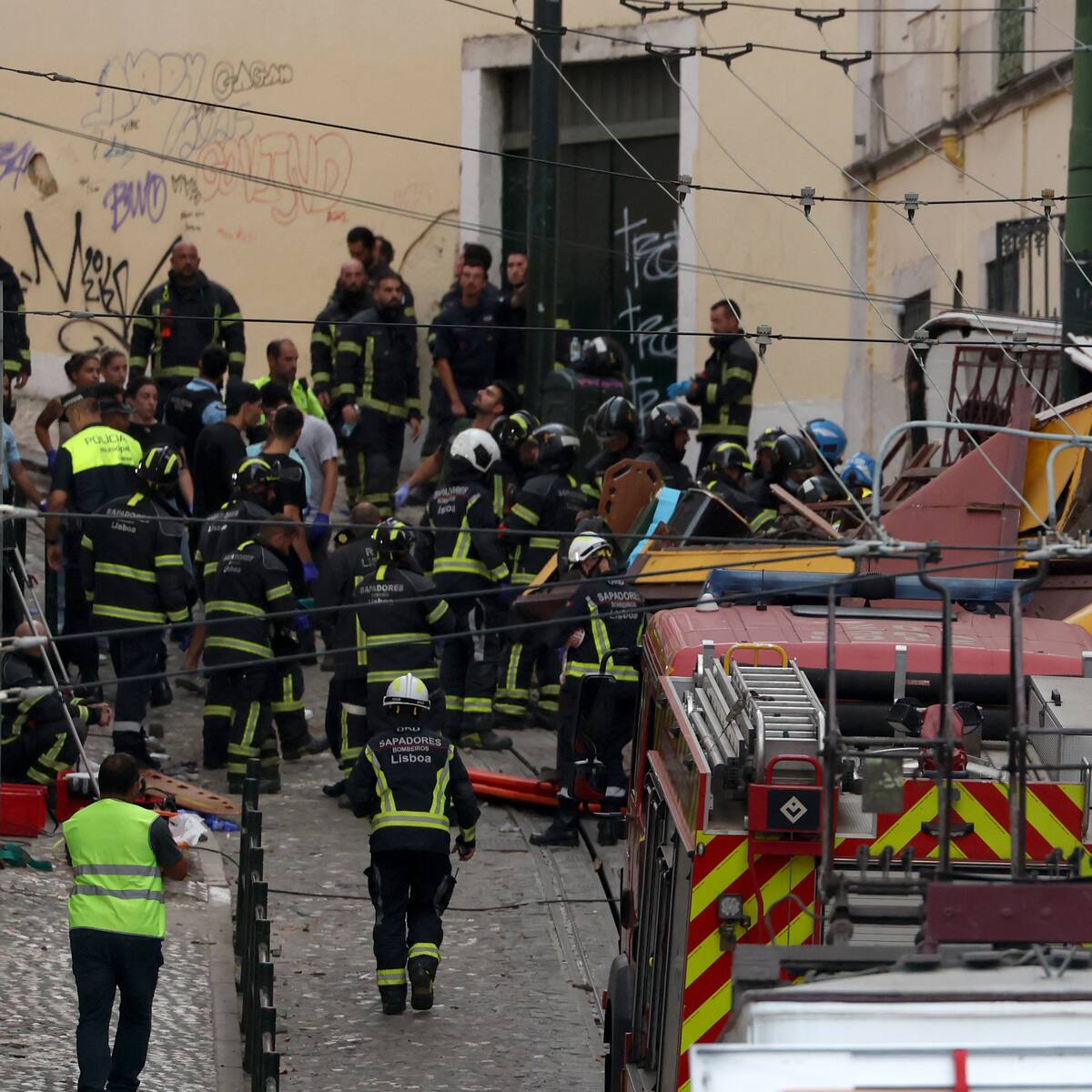 Se descarrila el Elevador da Glória en Lisboa: al menos 15 personas muertas