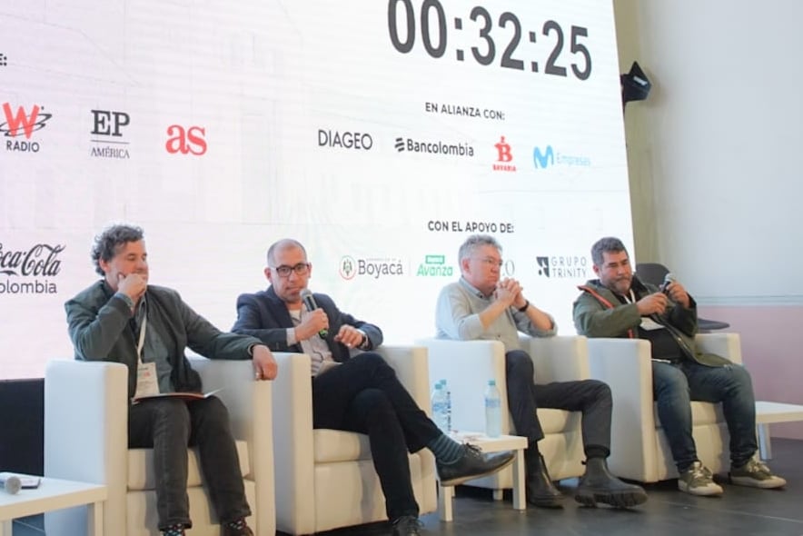 Diego Bautista, Alfonso Ospina, Maurico Cárdenas y Alejandro Chacón. Foto: Caracol Radio.