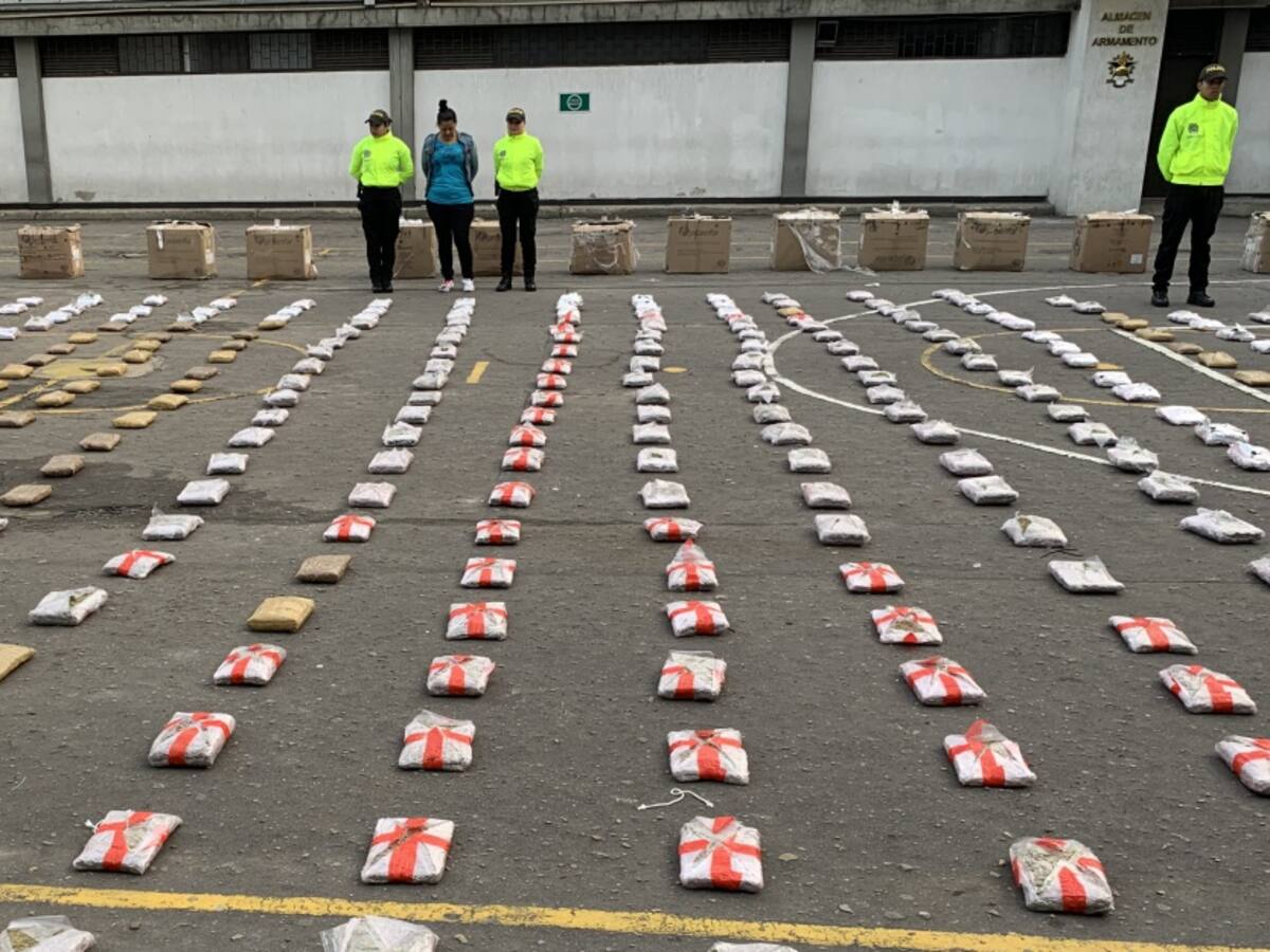 Incautan más de media tonelada de marihuana en el sur de Bogotá