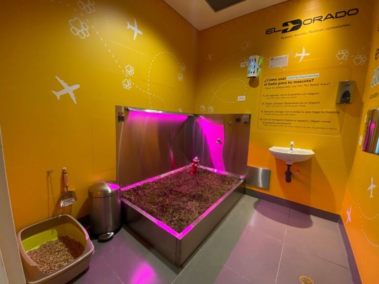 Baño de mascotas - Aeropuerto El Dorado // Foto: Aeropuerto El Dorado