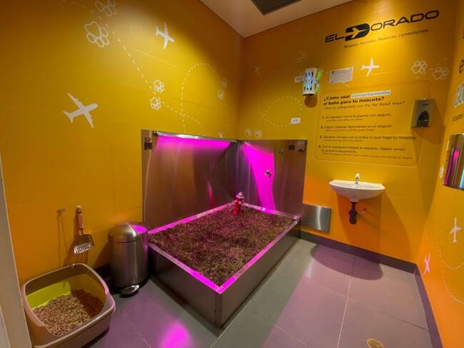 Baño de mascotas - Aeropuerto El Dorado // Foto: Aeropuerto El Dorado