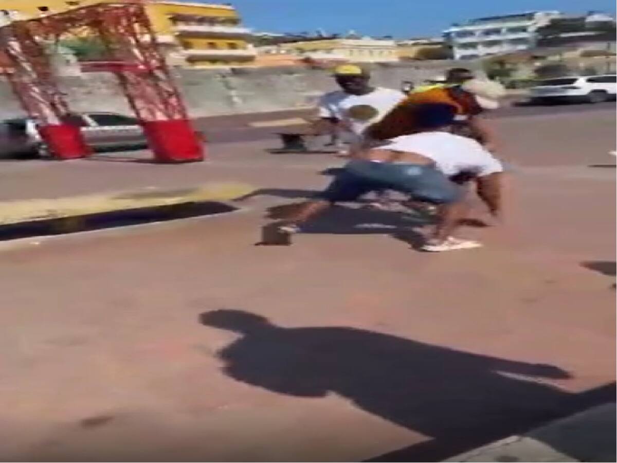 Hombres se enfrentaron a puños en el centro de Cartagena: recibieron comparendos