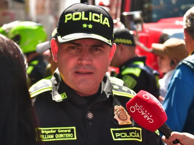 General William Quintero, comandante de la Policía Metropolitana de Bucaramanga