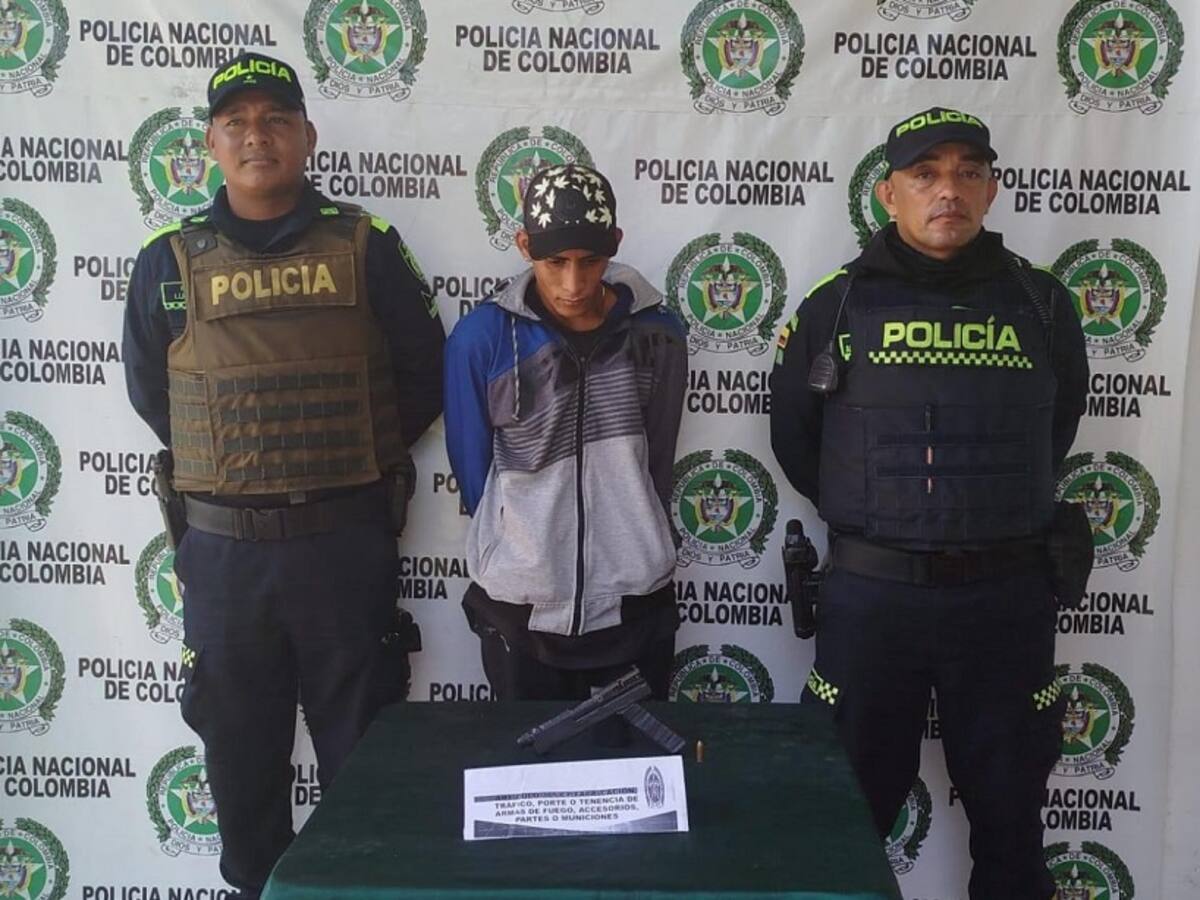 Capturaron a ‘Trifogón’ con un arma de fuego artesanal en medio de una riña en Magangué
