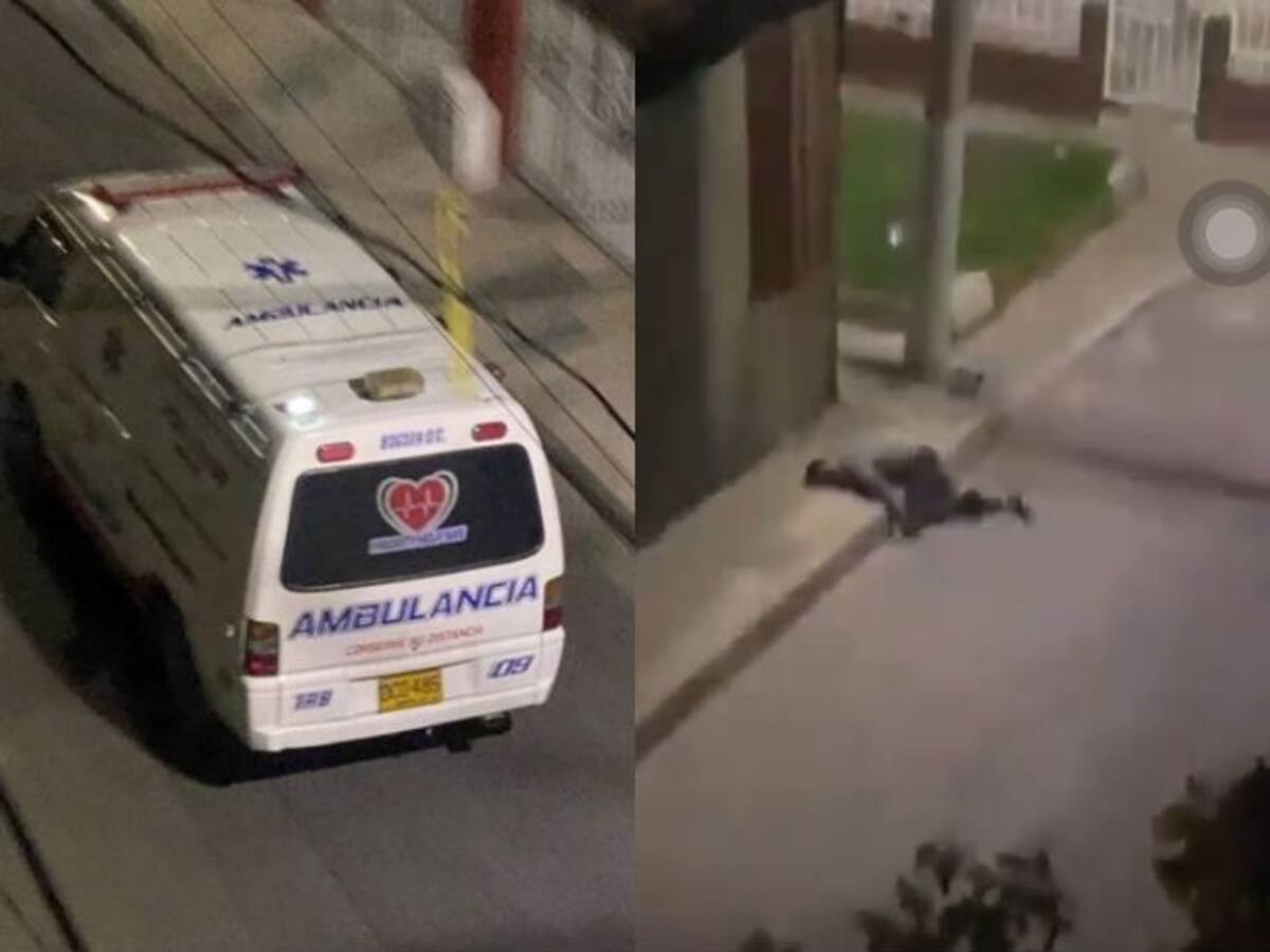 VIDEO: Una ambulancia abandona a una persona en mal estado de salud en el sur de Bogotá