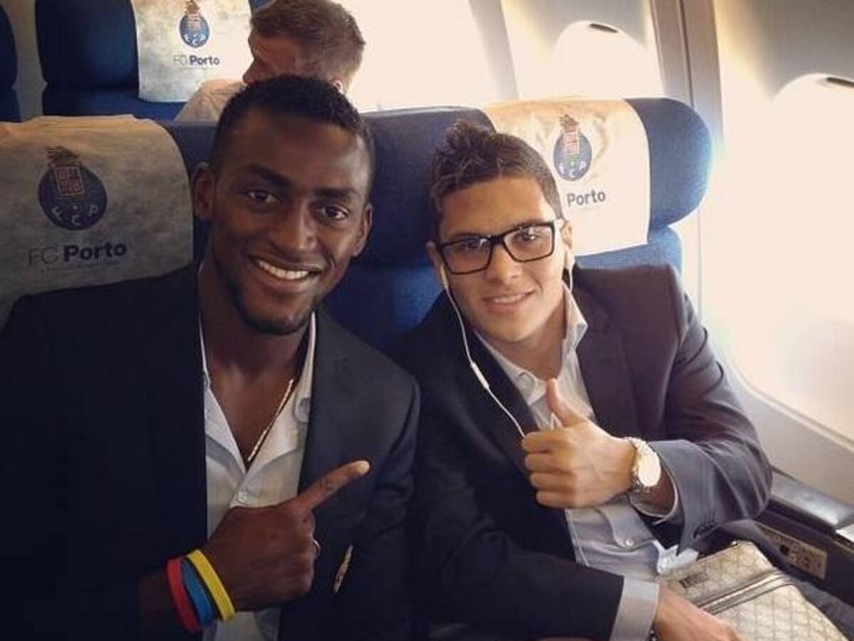 Jackson Martínez y Juan Fernando Quintero, abordo para el inicio de Liga de Campeones