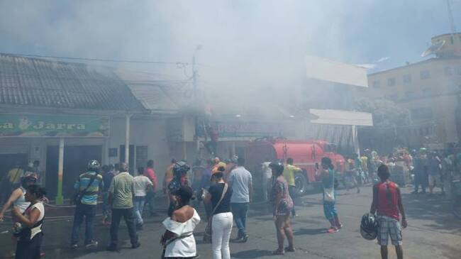 Incendio en el Espinal, Tolima.