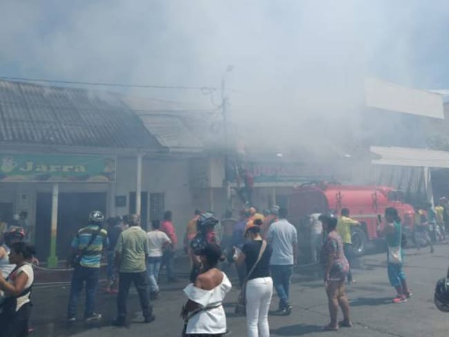 Incendio en el Espinal, Tolima. 