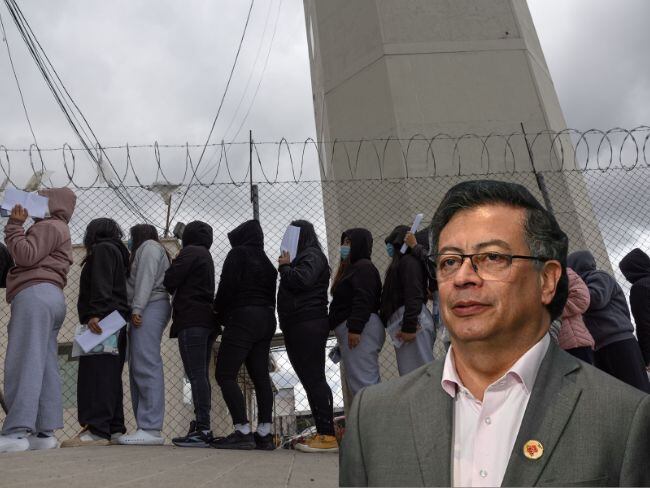 Petro desautoriza la entrada de aviones estadounidenses con migrantes colombianos. Foto: Getty Images/EFE/Caracol Radio.