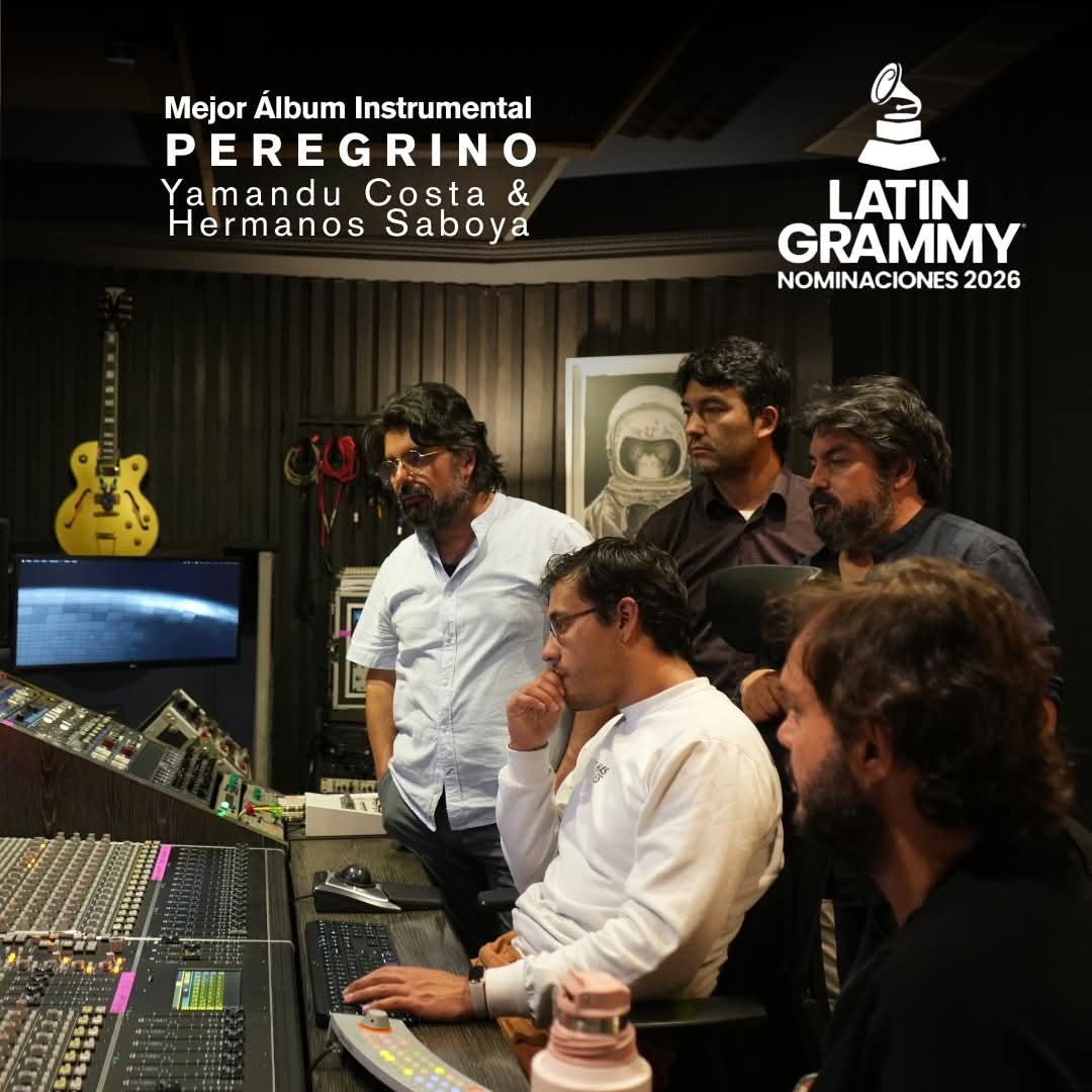 El álbum 'Peregrino' de los hermanos Lucas, Diego y Daniel Saboya fue nominado a los Latin Grammy en la categoría Mejor Álbum Instrumental / Foto: Suministrada.
