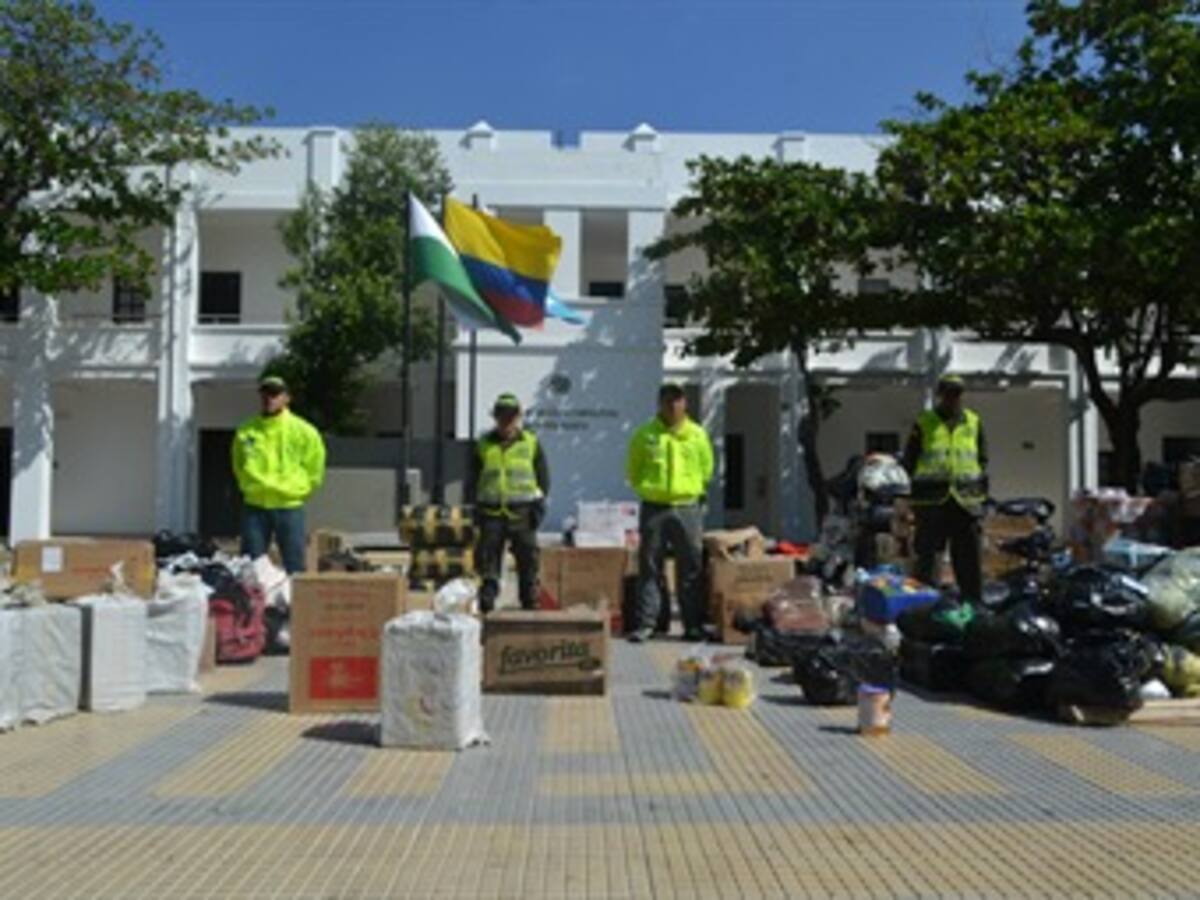 Policía de Santa Marta decomisó mercancía por 100 millones de pesos